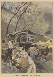 Bauarbeiten an der Pariser Metro